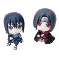 10cm Naruto Anime Figure Uzumaki Naruto Kakashi Uchiha Sasuke Itachi Cute Toys Q Figurals Action Figurine Model. 
