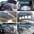 Fireproof Heat Insulation Noise Reduction Car Hood Mat Heavy Duty Aluminum Foil Shield Reflective Surface Durable Easy Install. 
