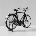 Metal Retro Bicycle Model 1:10 Mini Bike Desktop Crafts Classical Bike Toy Dollhouse Accessory Home Decor Children Toys. 