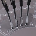 Wholesale Plastic Transparent 6 Slot Pencil Pen Spoon Jewelry Display Holder Stand Rack. 