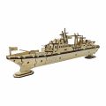 3D Puzzle DIY Wooden Toy Warship Assembly Model  Birthday, Halloween,  . 
