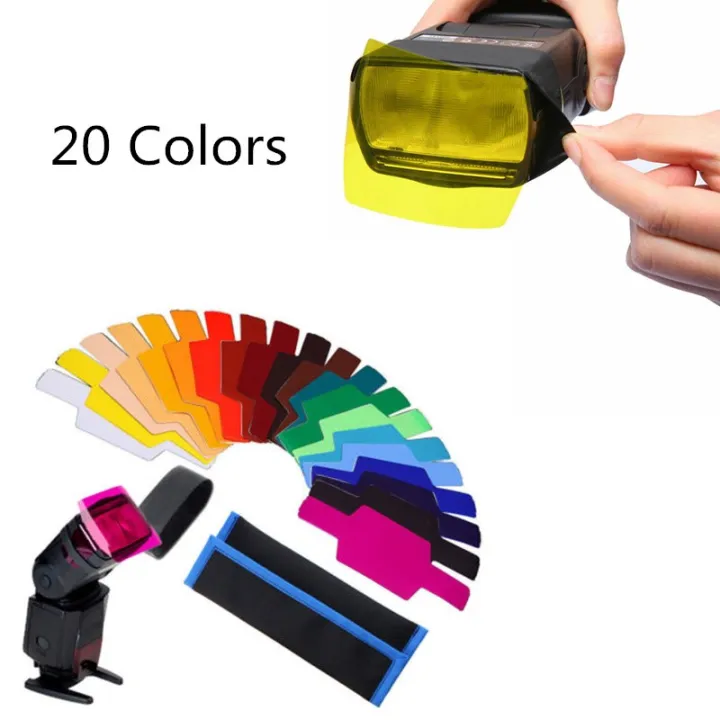 20pcs%20Flash%20Speedlite%20Color%20Gels%20Filters%20For%20Canon%20Camera%20Photographic%20Gels%20Filter%20Flash%20Speedlite%20Speedlight%20-%20Image%202