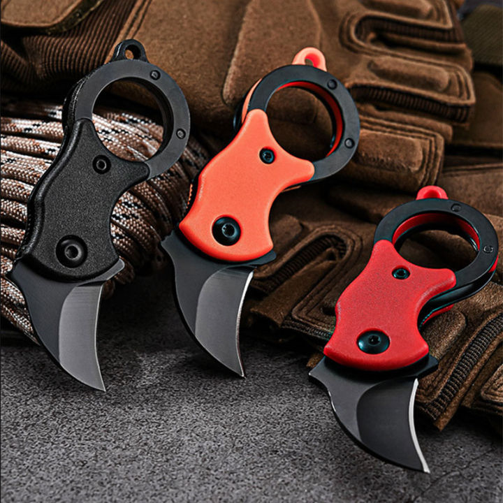 Outdoor Pocket Knife Portable EDC Key Knife Fox Knife Paw Knife Case