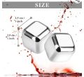 Stainless Steel 304 Reusable Ice Cube Set. 