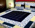 Embroidered Patch Work King Size BedSheet - High Quality - Cotton Double Bedsheet Embroided by Dazzling point. 