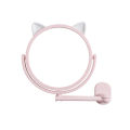 Wall Mounted Mirror Folding Arm Extend Bathroom Mirror Without Drill Cat Ear Single Side Cosmetic Makeup Mirror Space Saving. 