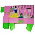 Double Sided Pencil Box with Calculator Jumbo Pencil Box, Kids Multi Purpose Pencil Box for Girls (Random Colour and Design). 