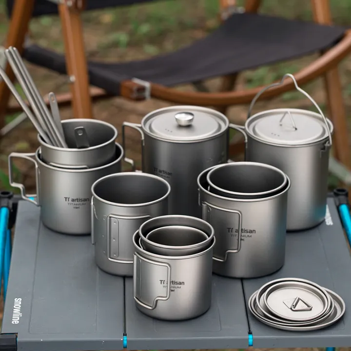 Tiartisan%20Tatinium%20Camping%20Mug%20Hiking%20Tableware%20Fodable%20Handle%20Coffee%20Cups%20with%20Lids%20Lightweight%20Frosted%20Cup%20Mugs%20-%20Image%203
