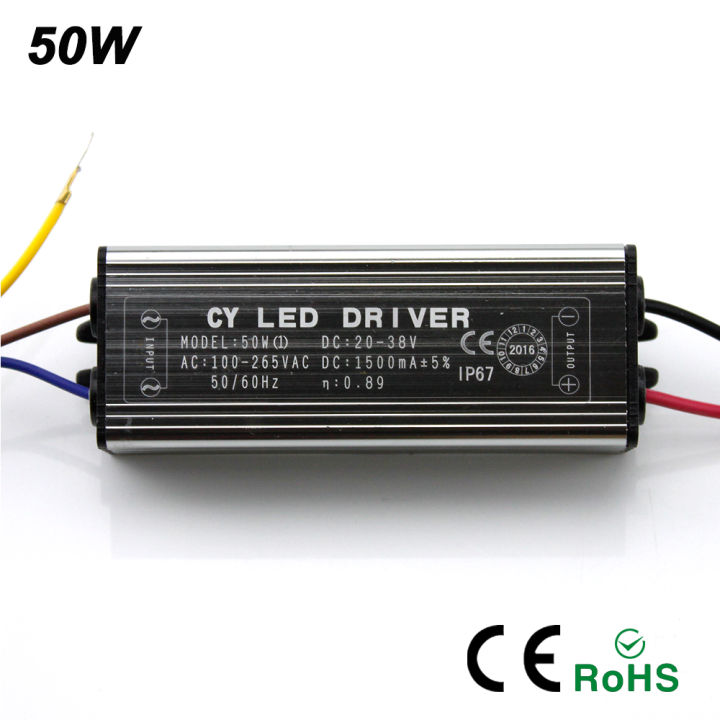Alimentatore LED Driver 20W Impermeabile IP65 600mA DC 21-38V Per Faretto Proiettore