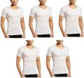 Pack of 3 Men's Half Sleeves Cotton Bunyan White Color. 