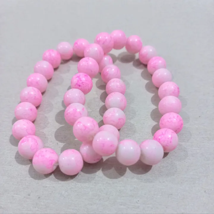 Pink%20Marble%20beaded%20Bracelet%20(Two%20in%20one%20pack)%20-%20Image%205