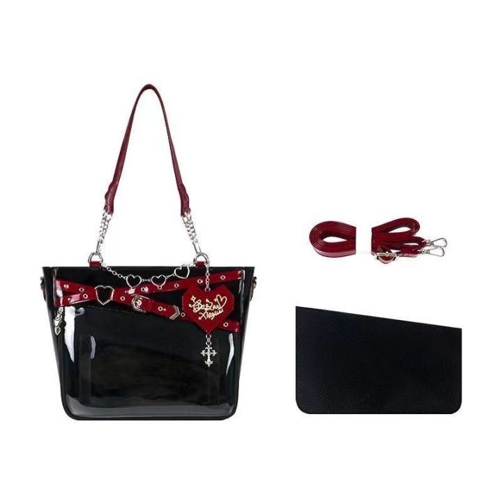 New%20Original%20Spicy%20Girl%20Cool%20Ita%20Bag%20Large%20Capacity%20Transparent%20Pain%20Layer%20Crossbody%20Bag%20Love%20Chain%20Ulzzang%20Shoulder%20Bag%20-%20Image%202