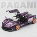 1:32 Toy Cars Lambo Pagani Huayra Metal Model Car with Light and Sound Pull Back Toy Car for Boys Age 3 + Year Old. 