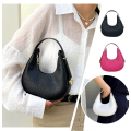 Women Luxury Underarm Bag Half Moon Adjustable Strap Hobo Bag Fashion Design Solid Color PU Leather Shoulder Bags (8910). 