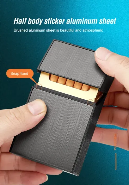 Usb%20charging%20lighter%2020%20Piece%20Cigar%20Case%202%20In%201%20Flemless%20Rechargeable%20Windproof%20Lighter%20-%20Image%205