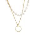 Fashion Beaded Pearl Necklace For Women Kpop Crystal Pendant Charm Pearls Choker Bead Necklaces Jewelry.