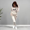 Autumn Winter Daily Casual Sporty Hoody Outfit Women's Jogger Set Hoodies and Sweatpants Female Home Outdoor Comfort Sportswear. 