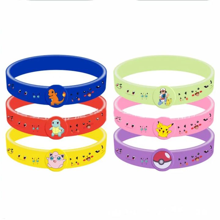 12pcs%20Pokemon%20Bracelet%20Anime%20Action%20Figures%20Pikachu%20Charmander%20Children%20Cartoon%20Silicone%20Wristband%20Bracelets%20Party%20Cosplay%20%20-%20Image%206