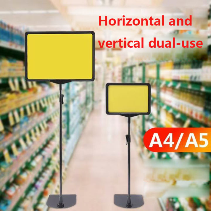 Supermarket display price board with adjustable stand pop-up stand ...