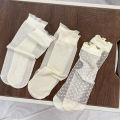 3Pairs/Lot Baby Girls Knee High Socks Long Soft Lace Stuff Princess Sock Ruffle Cute Girl Socks For 3-12Years Kids. 