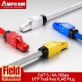 AMPCOM RJ45 Connectors Modular Plug, Cat6 Cat6A UTP Stecker Network Toolless Connector Ethernet Plugs Cable Internet Tools Free. 