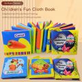 Soft Book .Nontoxic Fabric Baby Cloth Books Early Education Toys Activity Crinkle Cloth Book for Toddler. Pack of 6.