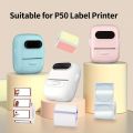 Marklife self-adhesive circular white transparent solid color printer thermal label, suitable for P50/D100/D200 printers. 