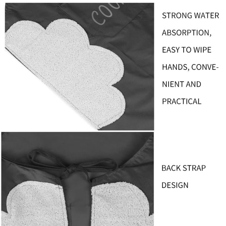 Apron%20Waterproof%20Oilproof%20Can%20Wipe%20Hands%20Kitchen%20Work%20Clothes%20Home%20Cooking%20Cleaning%20Men%20and%20Women%20Universal%20Sleeveless%20Apron%20-%20Image%205