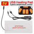 1set USB Clothes Heater Pad with DC connector Clothes Heating Mat For Neck Lumbar Abdomen Warming Winter Heat Mat. 