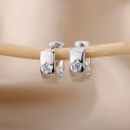 Zircon Star Hoop Earrings for Women Stainless Steel Gold Color Round Huggie Earrings 2023 Trend Wedding Jewelry pendientes mujer. 