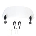 Universal Motorcycle Windshield Extension Adjustable Spoiler Clamp-On Windscreen Deflector Suitable For All Motorcycle Models. 