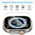 Alignment Tool With HD Tempered Glass Film For Apple Watch Ultra 49mm Easy Install Screen Protector For Iwatch Ultra 2 49mm. 