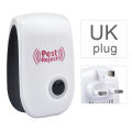 (UK PLUG) Pest Reject Ultrasonic Intelligent Repeller Anti Mosquito Mouse Pest Control Rejector Home Insect Killer. 