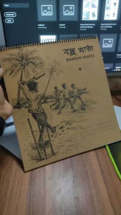 Bondhu%20khata%2011/12%20inch%20Multi%20color%20paper%20drawing%20bookLow%20Shopnodip%20-%20Image%203