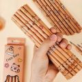 12pcs/Set School Supplies Capybara Writing Pencil Cartoon HB Wood Pencil Drawing Stationery for Children Student. 