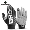 ROCKBROS Cycling Gloves Thicken SBR shock Gloves Thermal Warm Lengthened Winter Autumn Sports Bike Gloves Breathable. 