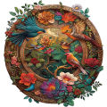 Birds Wooden Puzzle for Jigsaw Lover, Uniquely Irregular Animal Shape Puzzle Wooden Toys, Christmas Birthday .