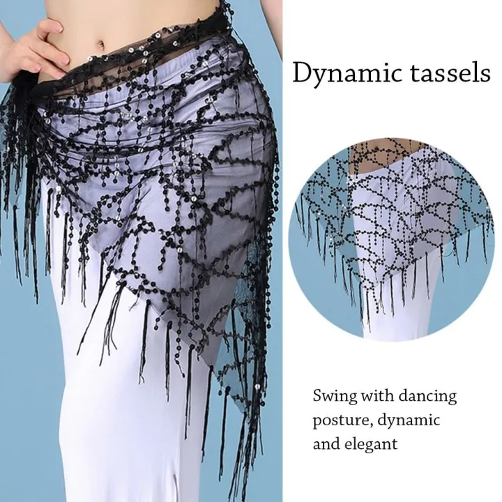 Sequins%20Tassels%20Belly%20Dance%20Belt%20%20Women%20Show%20Costumes%20Hip%20Scarf%20Dancer%20Skirt%20Waist%20Chain%20For%20Thailand/India/Arab%20-%20Image%204