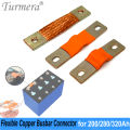 Turmera 12V Busbar Lifepo4 Battery Flexible Copper Connecter 56mm 74mm 2mm 400A for 200Ah 230Ah 280Ah 320Ah Lifepo4 Battery Use. 