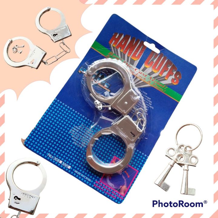 hands cuff for kids metal body with keys