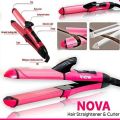 NOVA Hair Straightener & curler /  NOVA 2 in 1 Hair Beauty Set. 
