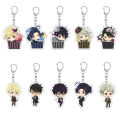 55MM Anime MORIARTY THE PATRIOT Keychain William James Moriarty Key Chain Acrylic Model Plate Christmas . 