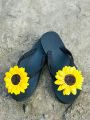 Sunflower slippers 🌻. 