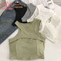 Women's crop top, Korean style cute crop top, slim fit, very beautiful mannequin. 