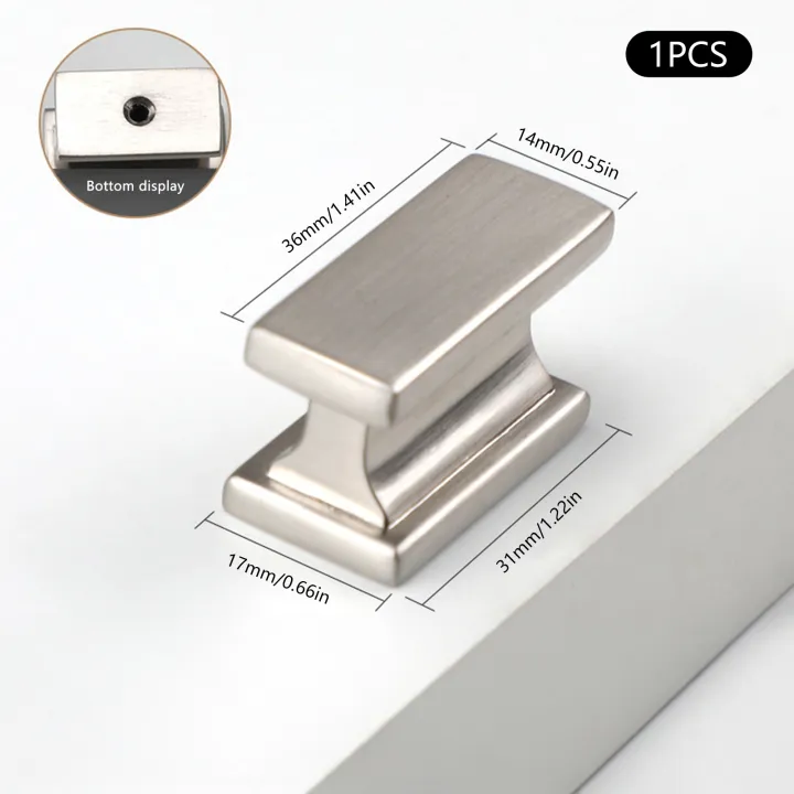 1/2Pcs%20Square%20Cabinet%20Handles%20Pulls%20Drawer%20Knobs%20for%20Wardrobe%20Furniture%20Door%20Hardware%20Replacement%20Black/Silver%20Metal%20Handles%20-%20Image%206