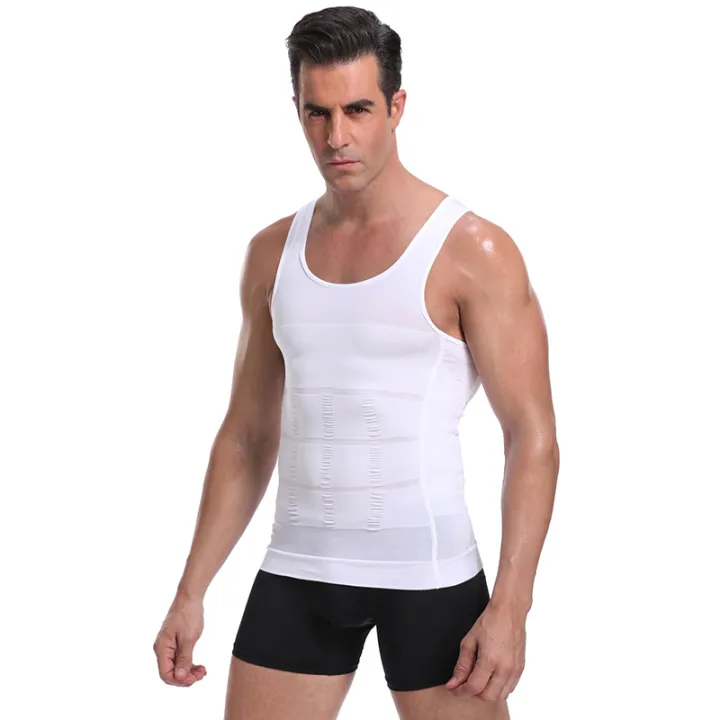 Men's%20Shapewear%20Slimming%20Body%20Corset%20Vest%20Shirt%20Compression%20Abdomen%20Tummy%20Belly%20Control%20Slim%20Waist%20Cincher%20Underwear%20Sports%20Vest%20-%20Image%204
