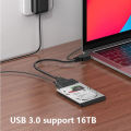 External SSD HDD Hard Drive CD-ROM OPTICAL DRIVE SATA 3 TO USB 3.0 CABLE With 12V 2A  Adapter FOR DESKTOP PC LAPTOP. 