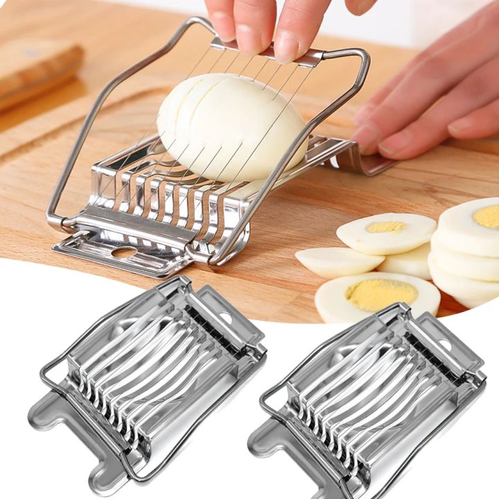 Kitchen Vegetables Fruit Egg Slicer Section Cutter Stainless Steel