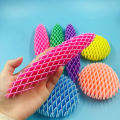 Creative 3D Decompression Vent Radish Elastic Mesh Worm Healing Decompression Children's Elastic Telescopic Novelty Toy. 