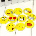 Customized round pin badge. 